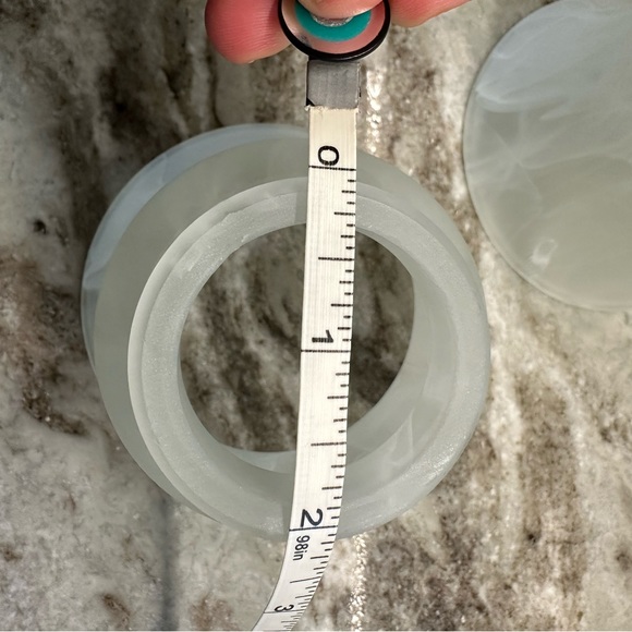 Set Of 3 Frosted Ceiling Fan Globes Or Light Cover Shades - Picture 5 of 6